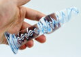 Skleněné dildo Blue Anal Master