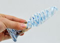 Skleněné dildo Blue Anal Master
