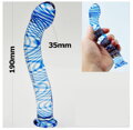 Skleněné dildo Blue G Spot