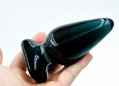 Skleněné dildo Butterfly Crystal black