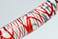 Skleněné dildo Colorful pattern red