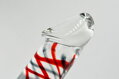Skleněné dildo Colorful pattern red