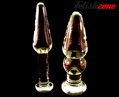 Skleněné dildo Dual Ball