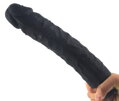 Silikonové dildo real huge black 