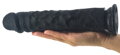 Silikonové dildo real huge black 