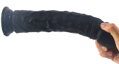 Silikonové dildo real huge black 