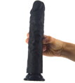 Silikonové dildo real huge black 