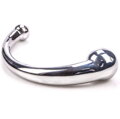 Nerezové dildo zahnuté XL 20 cm