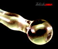 Skleněné dildo Pipe Ball