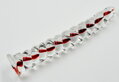 Skleněné dildo Red Core Twist 