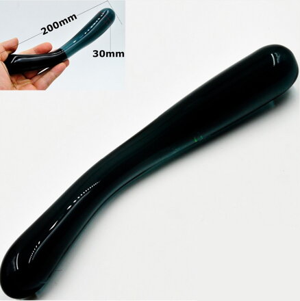 Skleněné dildo Black Tube